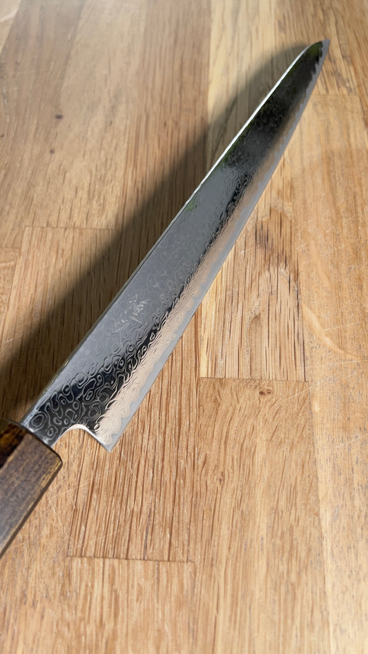 Tsunehisa Nickel Damascus Sujihiki 240 mm
