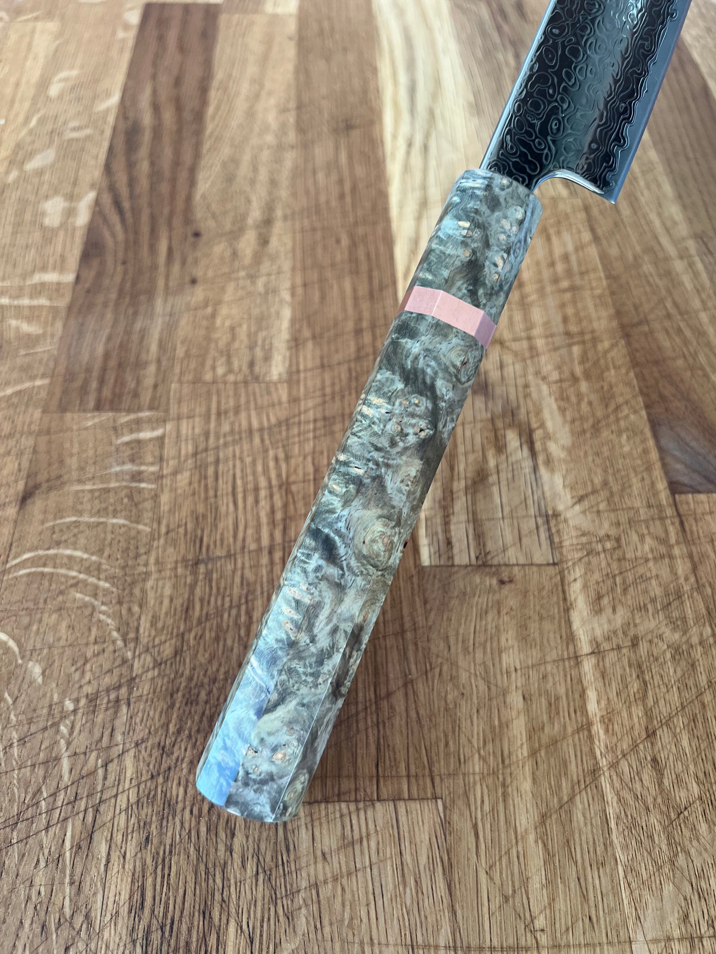 Tsunehisa Nickel Damascus Sujihiki 240 mm