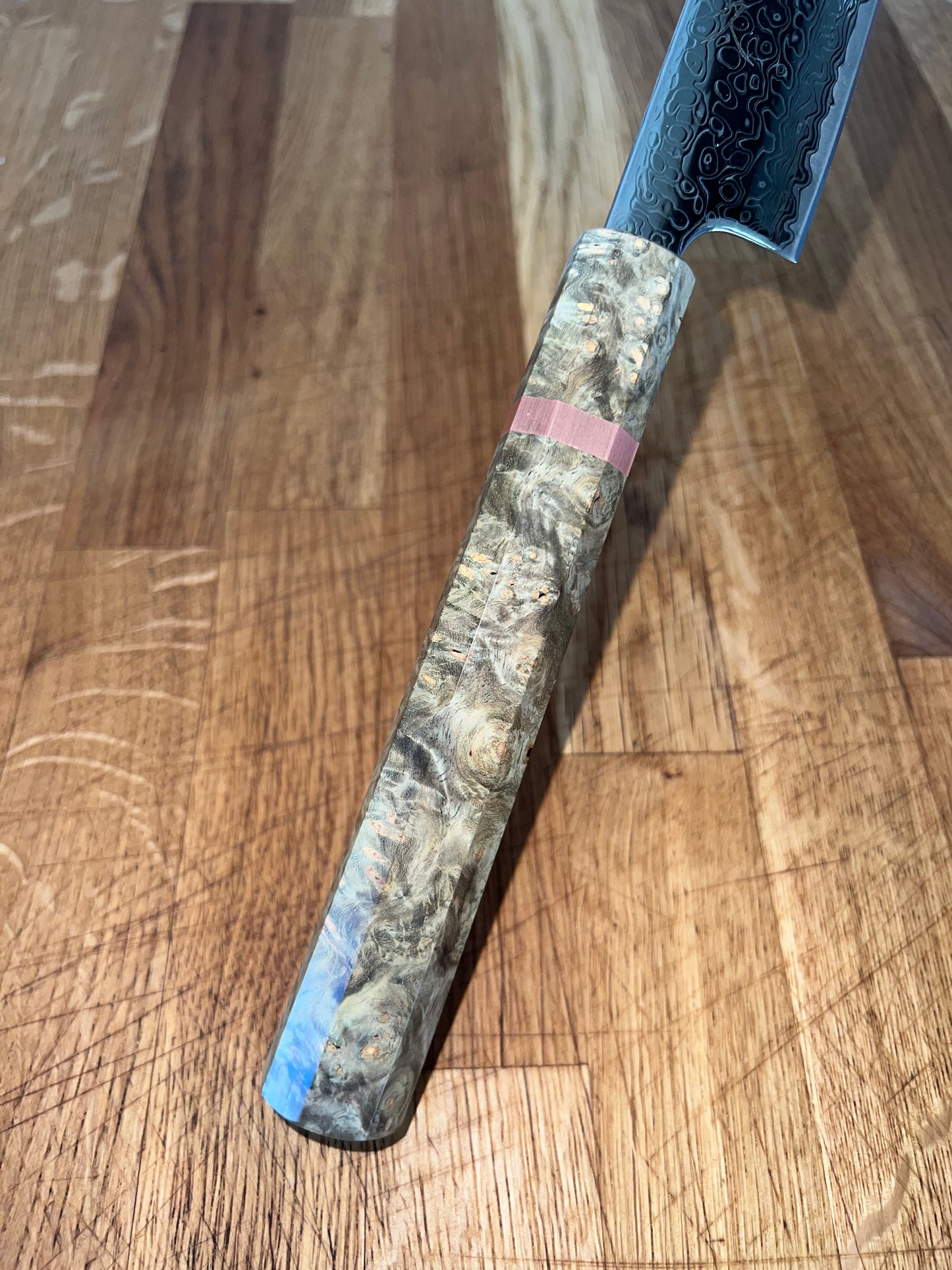 Tsunehisa Nickel Damascus Sujihiki 240 mm